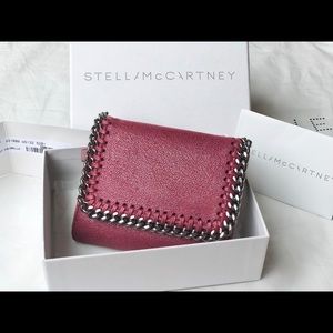 Stella Maccartney small flap Falabella Wallet Red